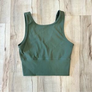 Amazon Green Ribbed Reversible Crop Top - Size 4